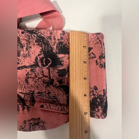 DIOR DIORIVIERA CD Christian Pink TOTE BEACH BAG Travel large size linen PURSE - Picture 5 of 9